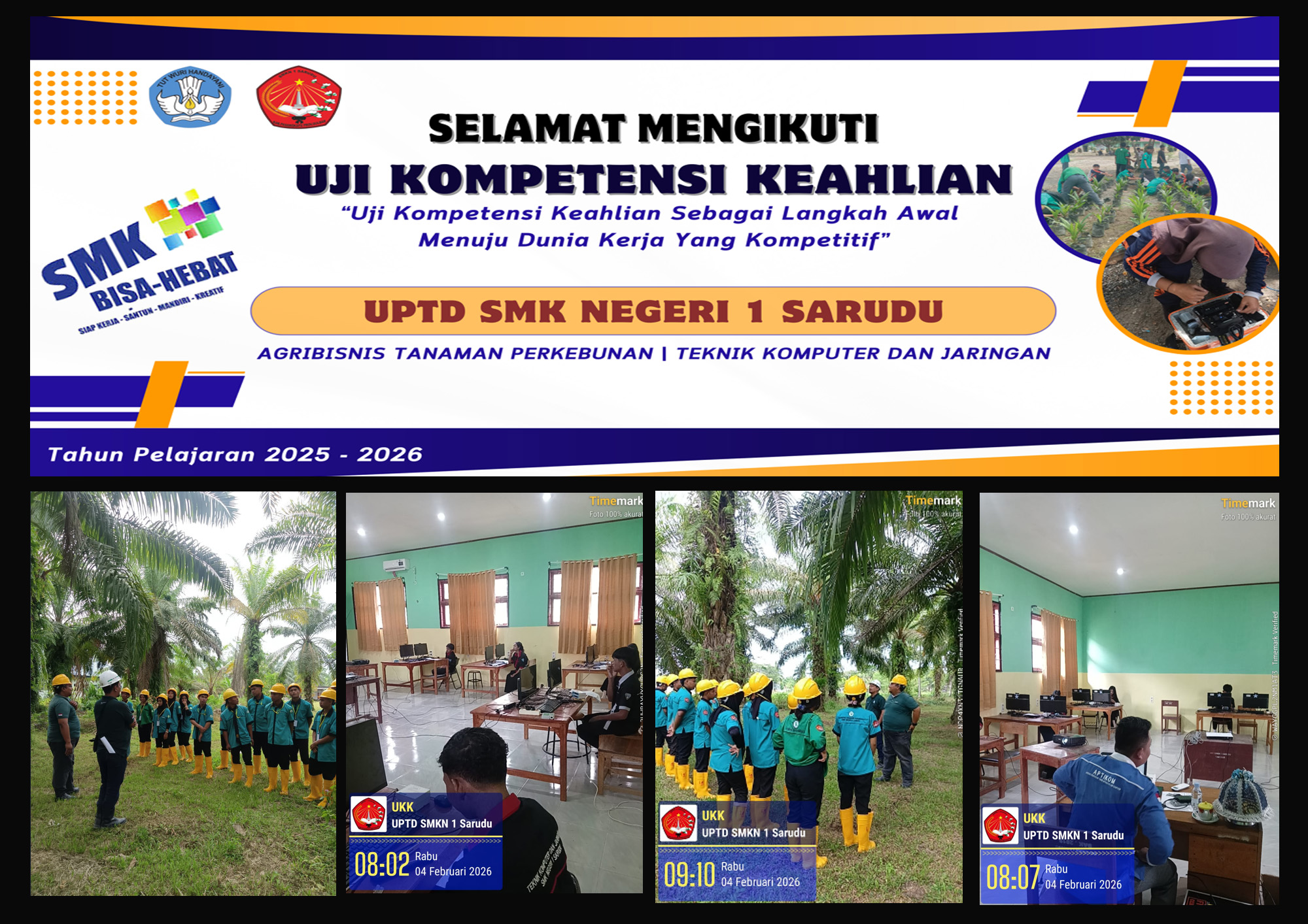 UPTD SMK Negeri 1 Sarudu Laksanakan Uji Kompetensi Keahlian (UKK) Tahun 2025/2026
